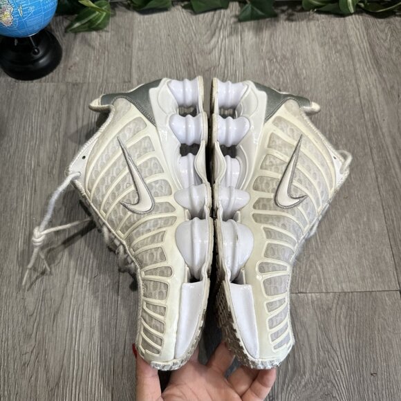 Nike Shox TL Shoes Mens Size 10.5 Running White Metallic Silver AV3595-100 - Picture 10 of 11